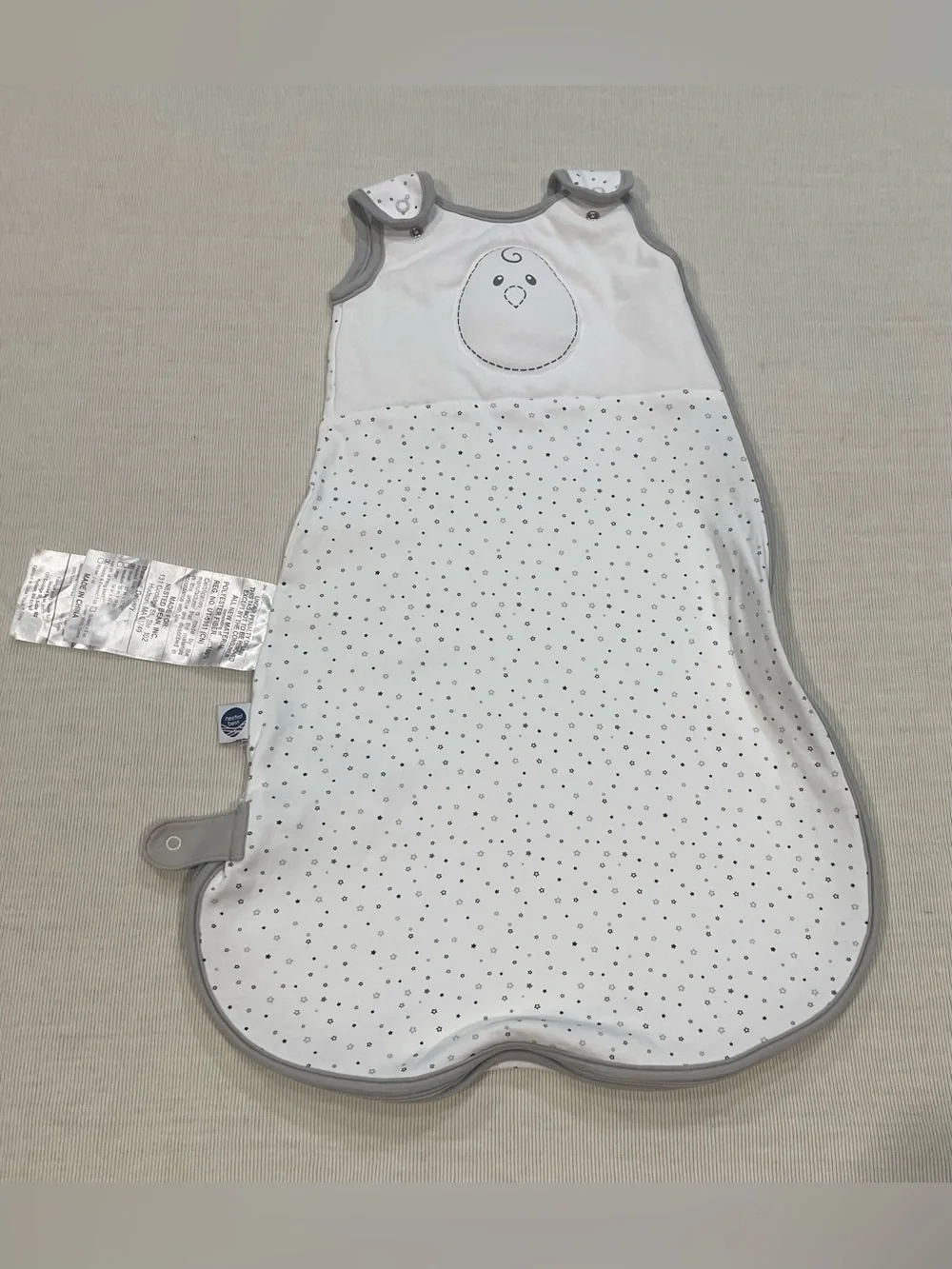 Nested Bean Zen Sack Classic – Stardust Grey Size Small 0-6 Months